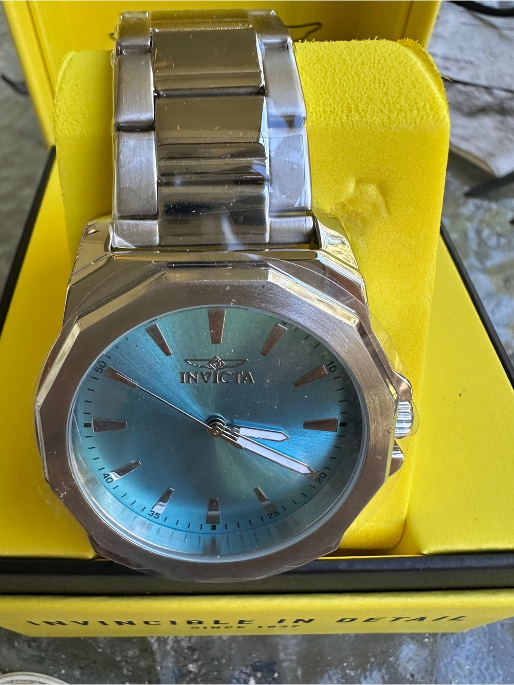 FOR Bambi Invicta both Stainless Steel Watch with Blue Dial gold watch